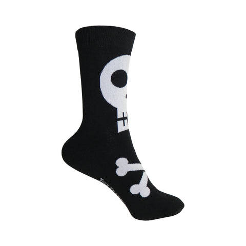 Skull Crew Socks in Black