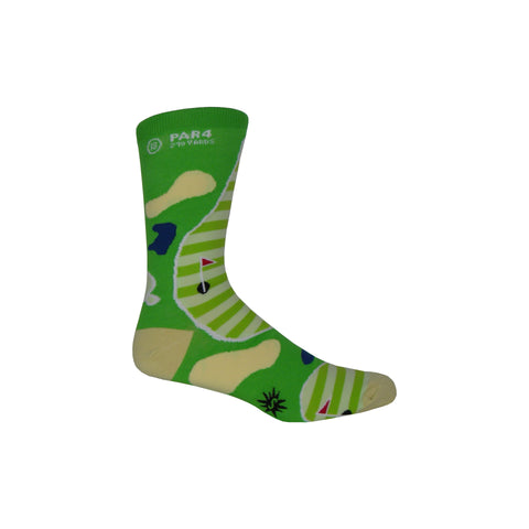 Par 4 Crew Socks in Green