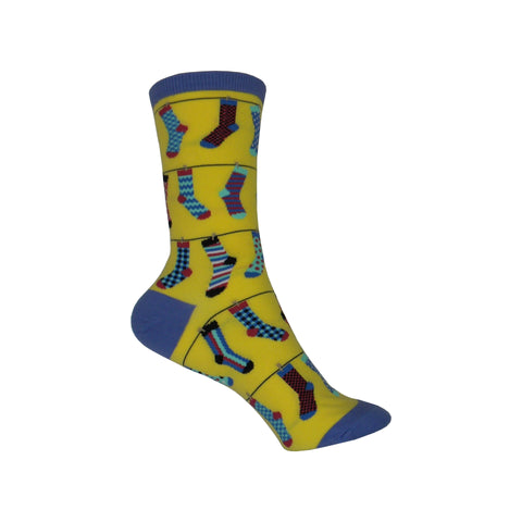 Socks on Socks Crew Socks in Sunshine