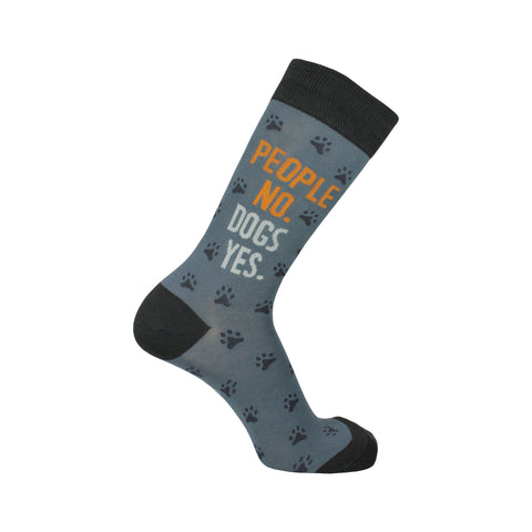 Dogs Yes Crew Socks in Blue