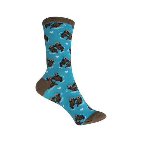 Significant Otter Crew Socks in Bright Blue