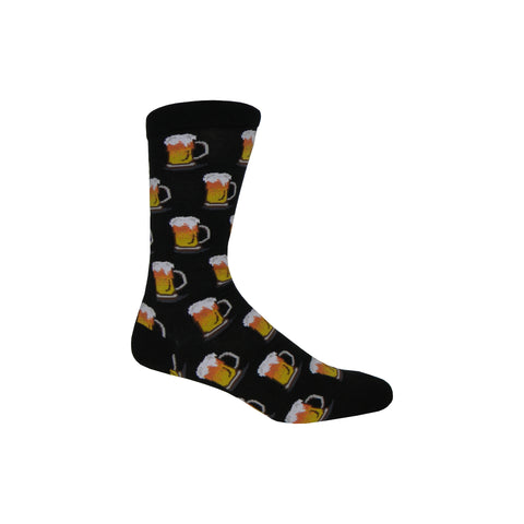 Beer Crew Socks in Black