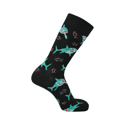 Jawsome Crew Socks in Black