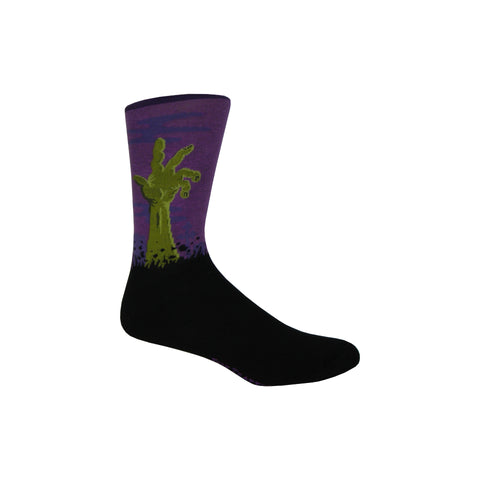 Zombies Crew Socks in Purple