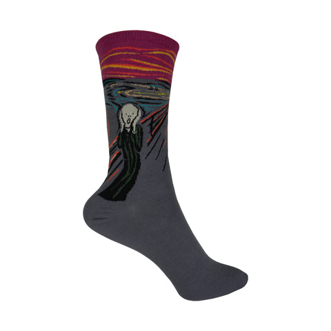 The Scream Crew Socks in Cranberry