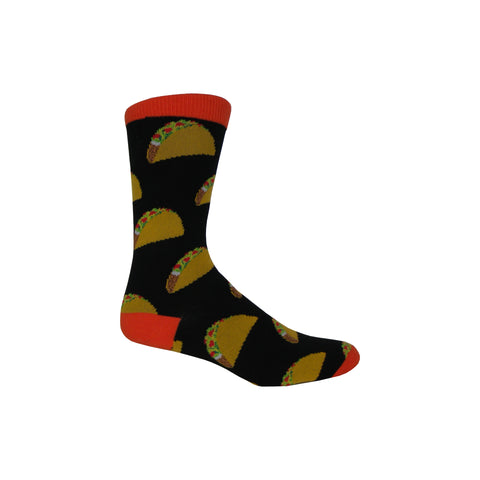 Tacos Crew Socks in Black