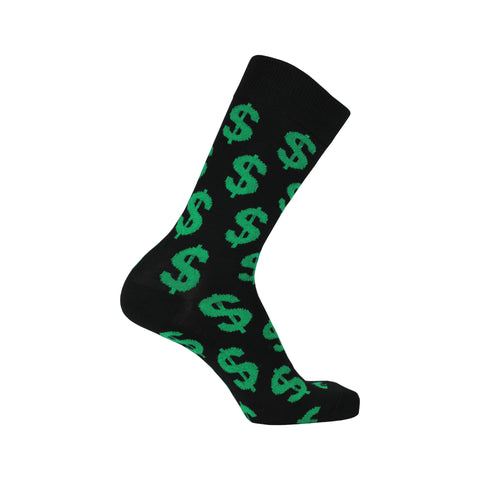 Cha-Ching! Crew Socks in Black