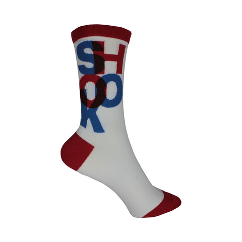 Shook Crew Socks in White