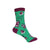 Kindness is my Jam Crew Socks in Green and Purple