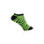 Three Pack Zebra Stripe Footie Socks in Fuchsia, Peacock, and Lime