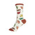 Give Thanks Crew Socks in Ivory Heather