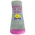 Made It To The Gym Footie Socks in Sweatshirt Gray