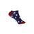 Three Pack Americana Footie Socks in Red, White, and Blue