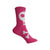 Skull Crew Socks in Fuchsia