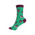Kindness is my Jam Crew Socks in Green and Purple