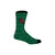 Football Field Crew Socks in Green