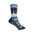 Snowman Scene Crew Socks in Denim
