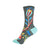 I'm Complicated Crew Socks in Gray and Blue