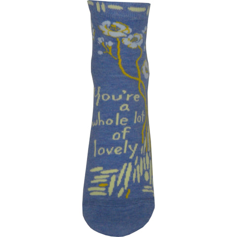 Whole Lotta Lovely Ankle Socks in Blue