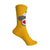 Sock Monkey Crew Socks in Yellow