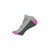 Made It To The Gym Footie Socks in Sweatshirt Gray