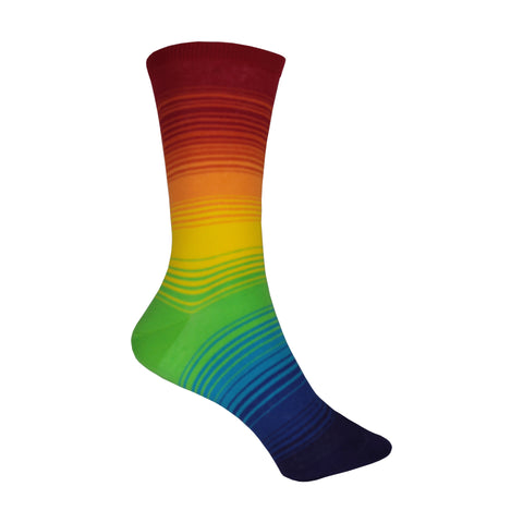 Rainbow Crew Socks in Rainbow