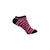 Three Pack Zebra Stripe Footie Socks in Fuchsia, Peacock, and Lime