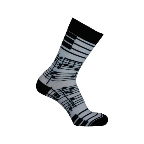 Footnotes Crew Socks in Black and White