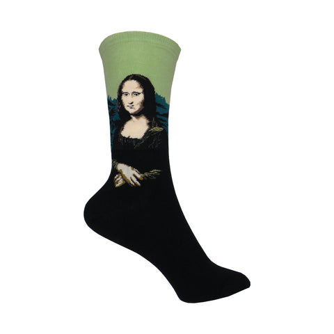 Mona Lisa Crew Socks in Leaf