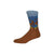 Giant Squid Crew Socks in Blue and Brown