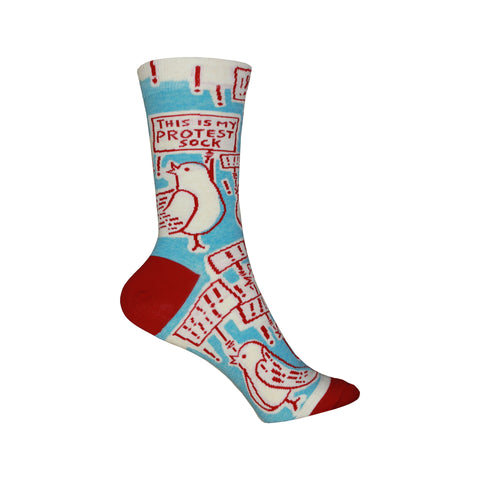 Protest Crew Socks in Blue and Red