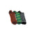 Three Pack Football Ankle Socks in Brown, Gray, and Green