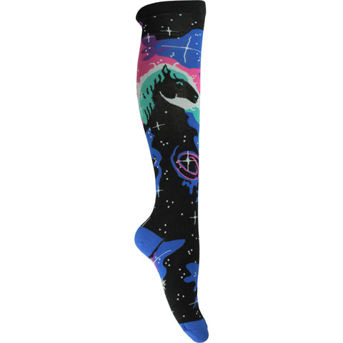 Horsehead Nebula Knee High Socks in Black